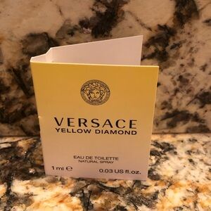 Versace Yellow Diamond Sample Vial Spray Card